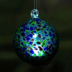 Hanging Solar Orb Light - Blue