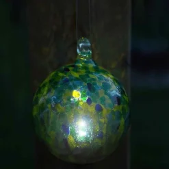 Hanging Solar Orb Light - Green