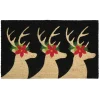 Holiday Reindeer Coir Doormat