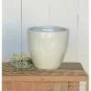 Ice Blue Lucie Ceramic Cachepot