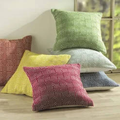 Indoor/Outdoor Colorful Pillow, 22" sq. - Yellow
