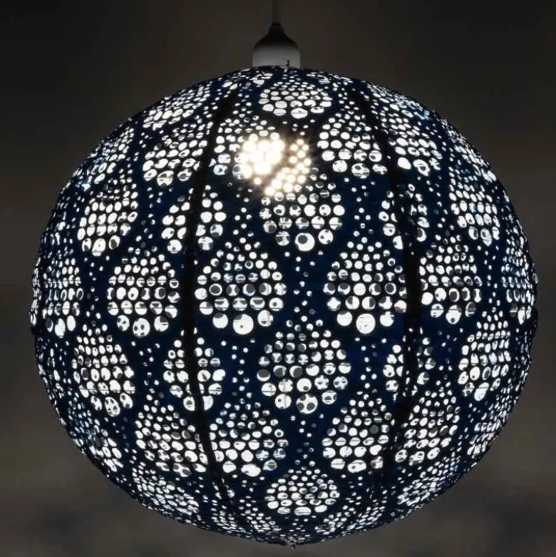 Indoor / Outdoor Dewdrop Pendant Lamp, 18"Dia. - Blue