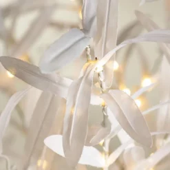 Indoor/ Outdoor Faux Lighted Olive Tree, 5' - White
