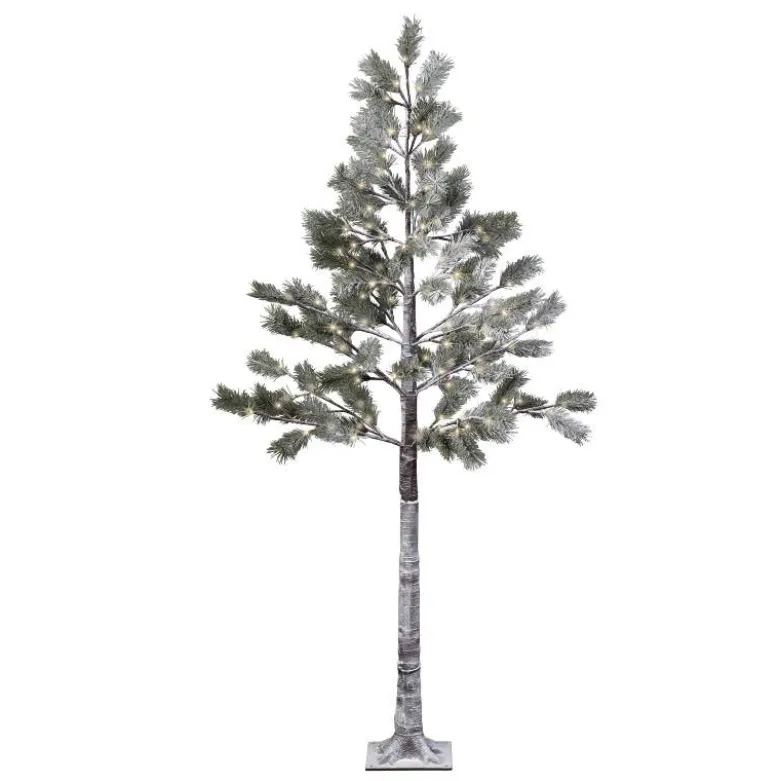 Indoor/Outdoor LED Snowy Pine Tree, 70"H