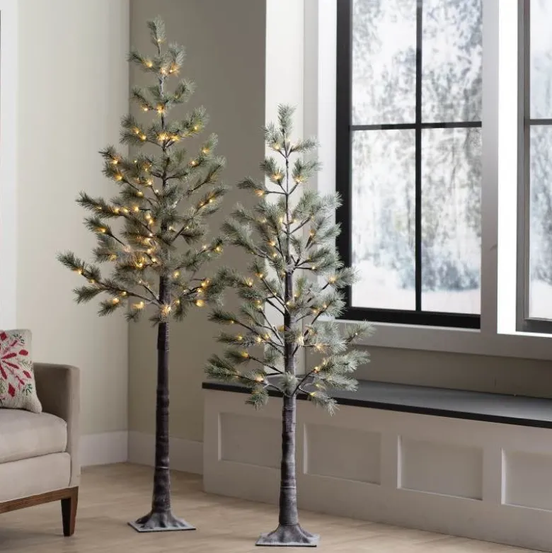 Indoor/Outdoor LED Snowy Pine Tree, 70"H