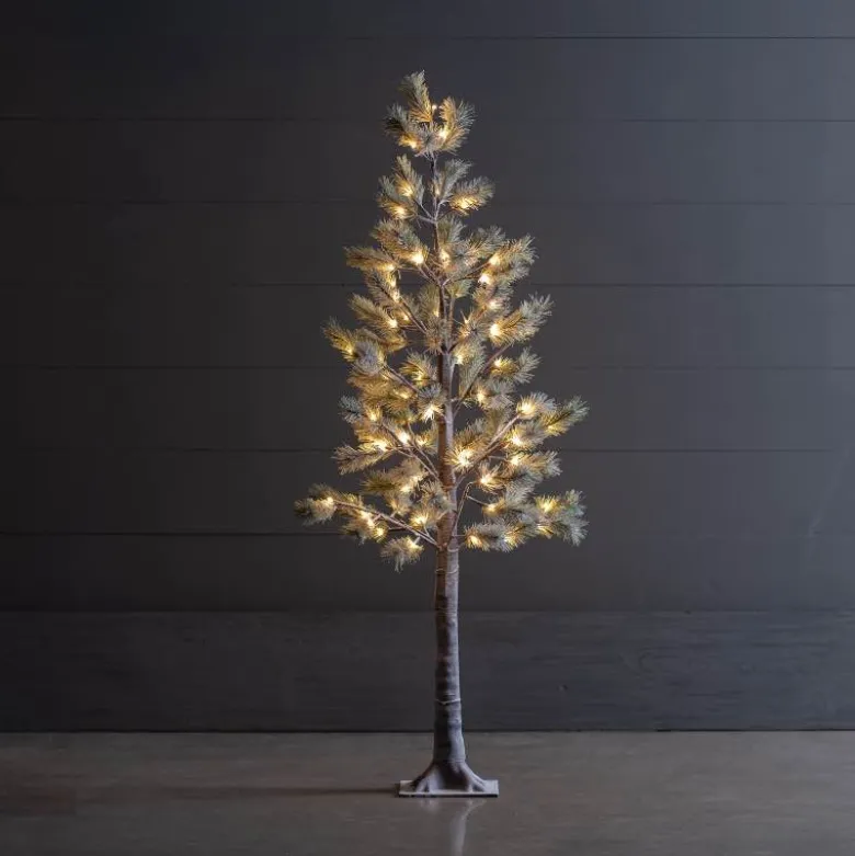 Indoor/Outdoor LED Snowy Pine Tree, 59"H