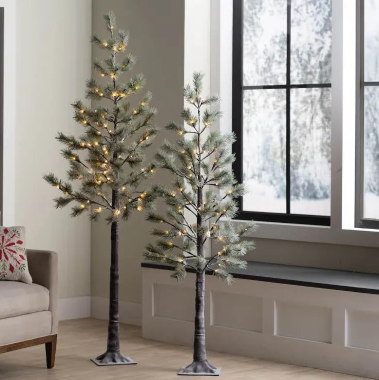 Indoor/Outdoor LED Snowy Pine Tree, 59"H