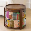Kantha Pouf Tea Table