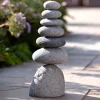 Large Seven-Stone Cairn Outdoor Sculpture