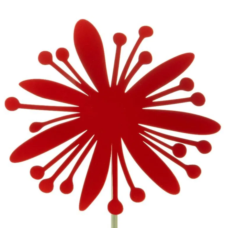 Laser-Cut Metal Wildflower Garden Stakes, Set of 5