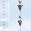 Lily Flower Flamed Copper Rain Chain