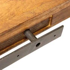 Live-Edge Mango Wood Floating Shelf, 24