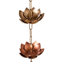 Lotus Metal Rain Chain (72