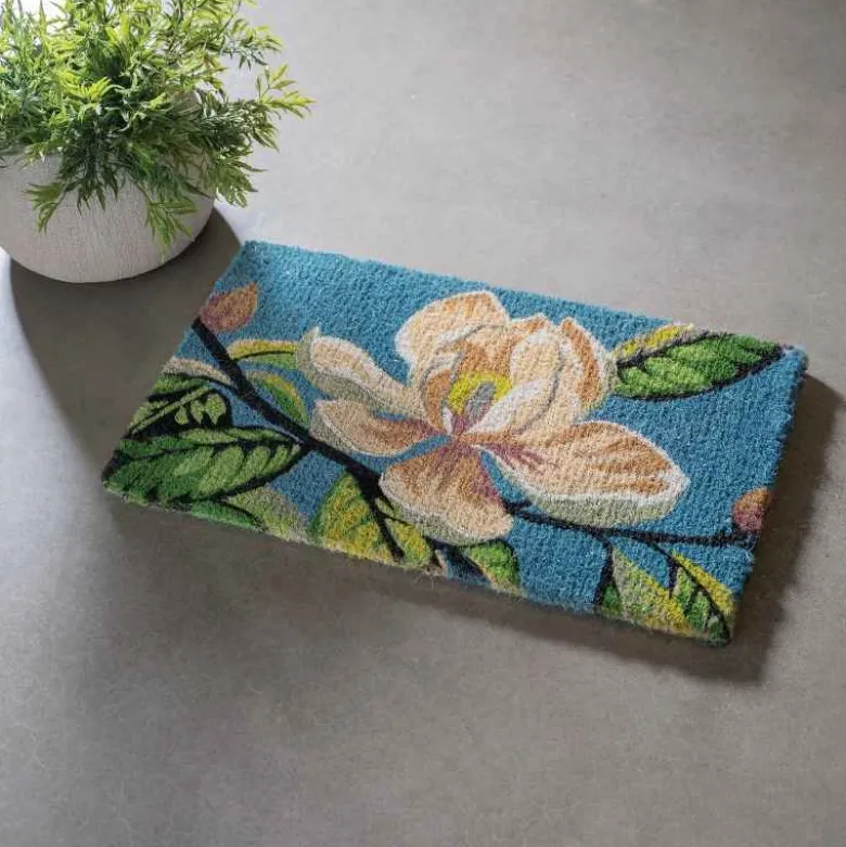 Magnolia Blossom Coir Mat