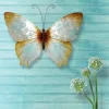 Metal and Capiz Butterfly Wall Decor - Pearl