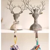 Metal Deer Stocking Holders, Set of 2