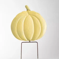 Metal Pumpkin Garden Stakes, Set of 4