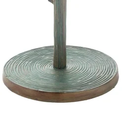 Metal Tree Branch-Inspired Coat Rack with Patina Finish
