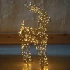 23" Micro Led Black Metal Reindeer