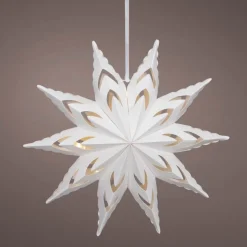 15" Micro LED Hanging Paper Star