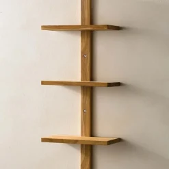 Mini Teak Wall Shelf