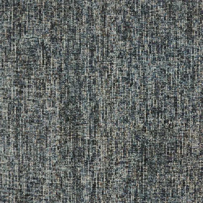 Mosaic Hand-Tufted Wool Rug, 5' x 8' (denim/charcoal)