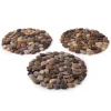Natural River Rock Stepping Stones, Set of 3