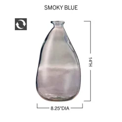 Oblong Recycled Glass Balloon Vase, 14