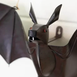 Painted Metal Bat Door Hanger