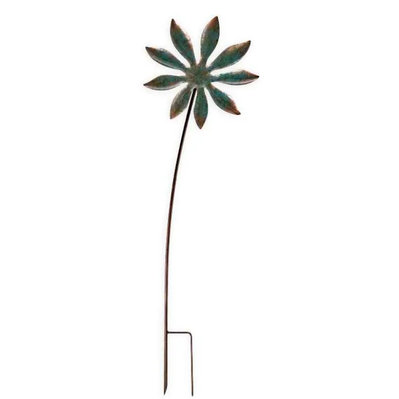 Patina Botanical Garden Stake - Flower