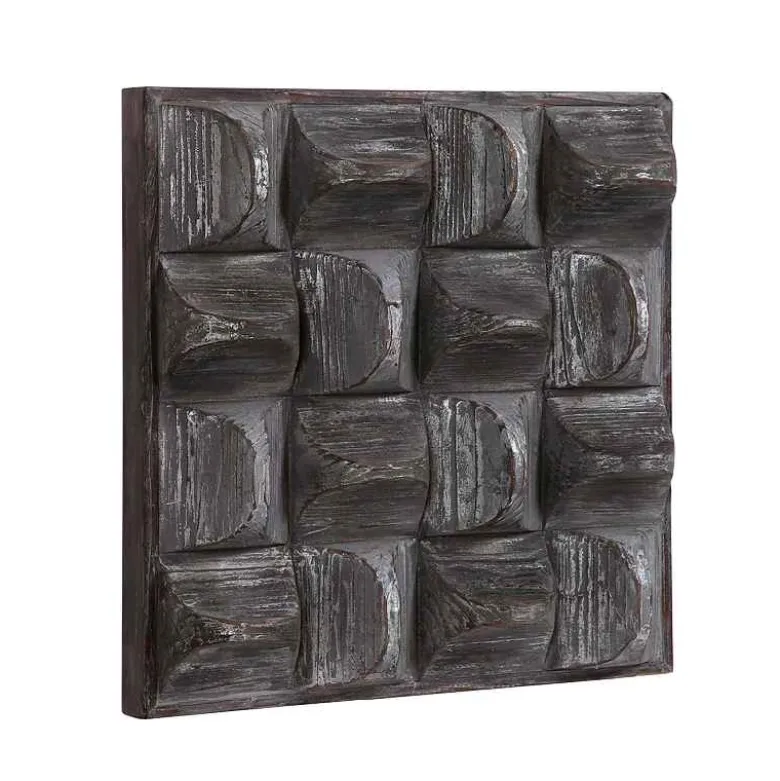 Pickford Textural Wood Wall Decor - Gray