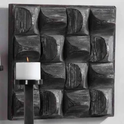 Pickford Textural Wood Wall Decor - Gray