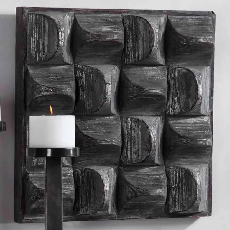 Pickford Textural Wood Wall Decor - Gray