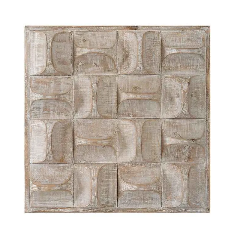Pickford Textural Wood Wall Decor - Natural