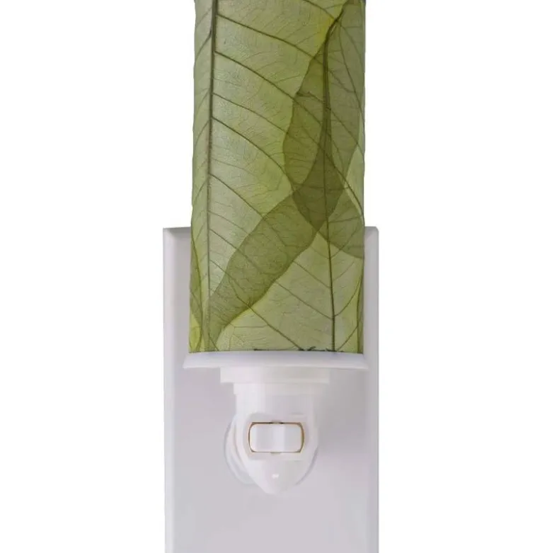 Pressed Leaf Nightlights - Green