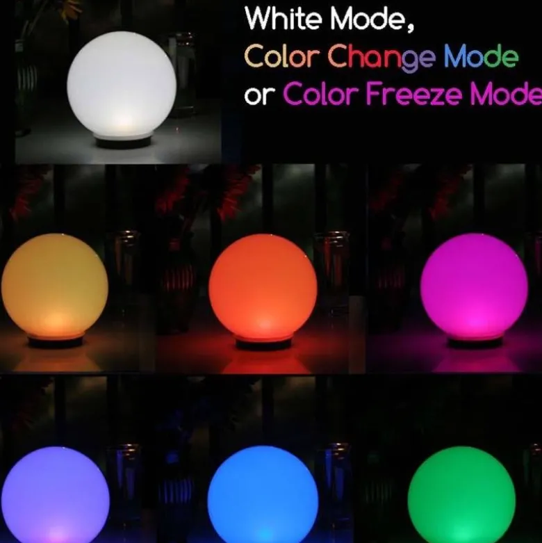 Programmable Color-Changing Solar Globe