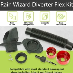 Rain Wizard Diverter Flex Kit