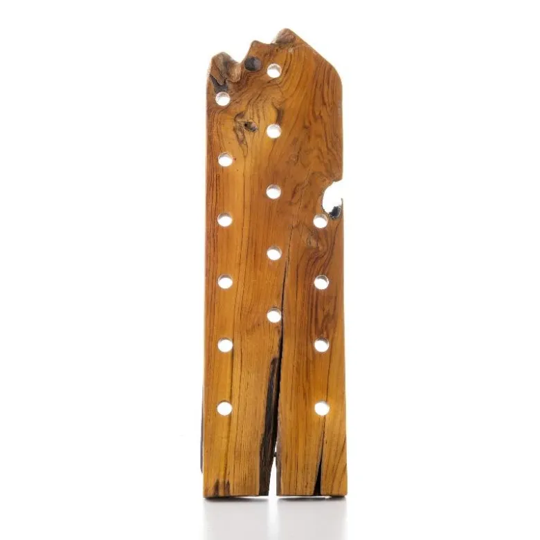 Reclaimed Teak Wood Wine Rack