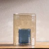 Recycled Double Glass Hurricane, Short