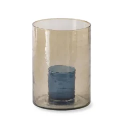 Recycled Double Glass Hurricane, Tall