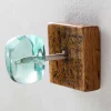 Recycled Glass and Reclaimed Wood Hook