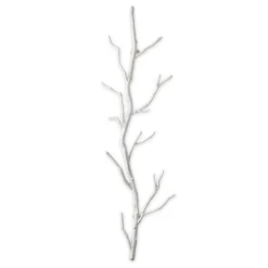 Recycled Metal Branch Wall Rack, 5' - White
