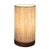 Recycled Paper Mini Lamp on Mango Wood Base - Lines