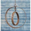 Repurposed Metal Ring Mobile with Chain