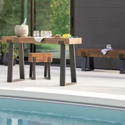 Richland Indoor/Outdoor Reclaimed Wood Console Table