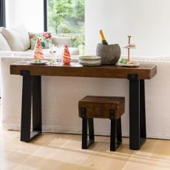 Richland Indoor/Outdoor Reclaimed Wood Console Table