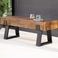 Richland Indoor/Outdoor Reclaimed Wood Bench