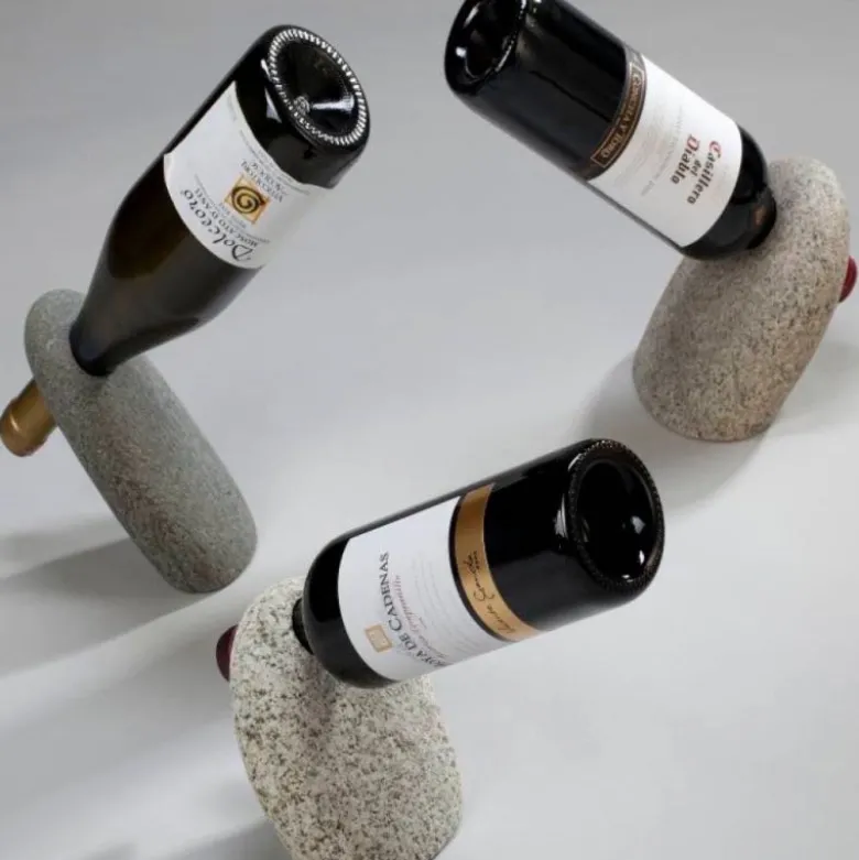 River Stone Wine Bottle Balancer