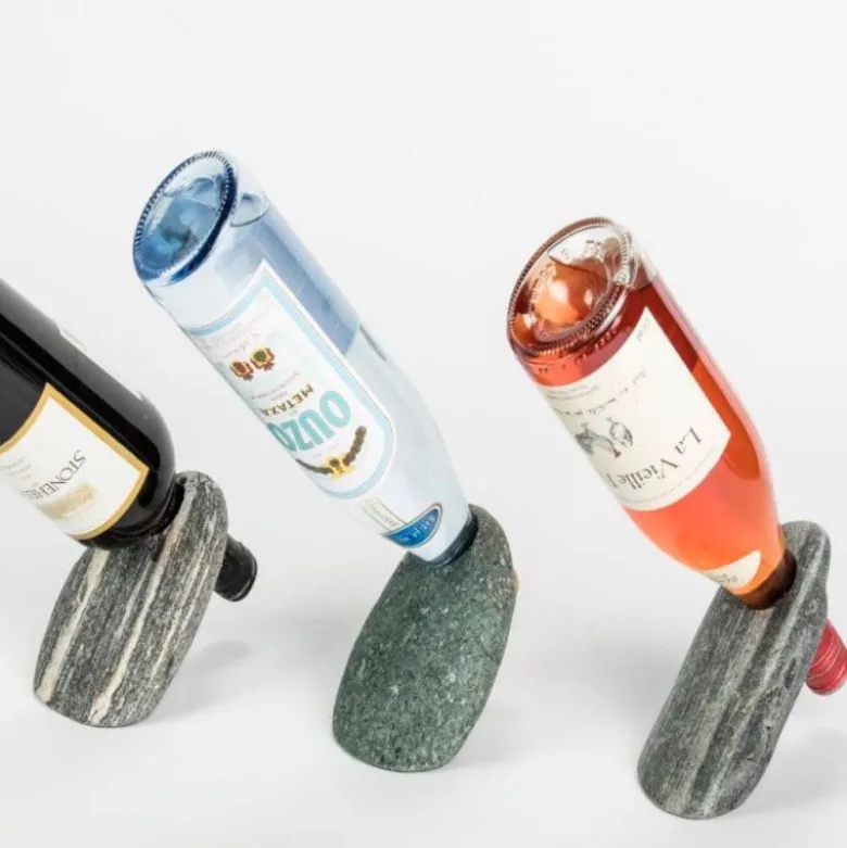 River Stone Wine Bottle Balancer