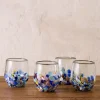 Riviera Recycled Stemless Wine Glass, Set of 4